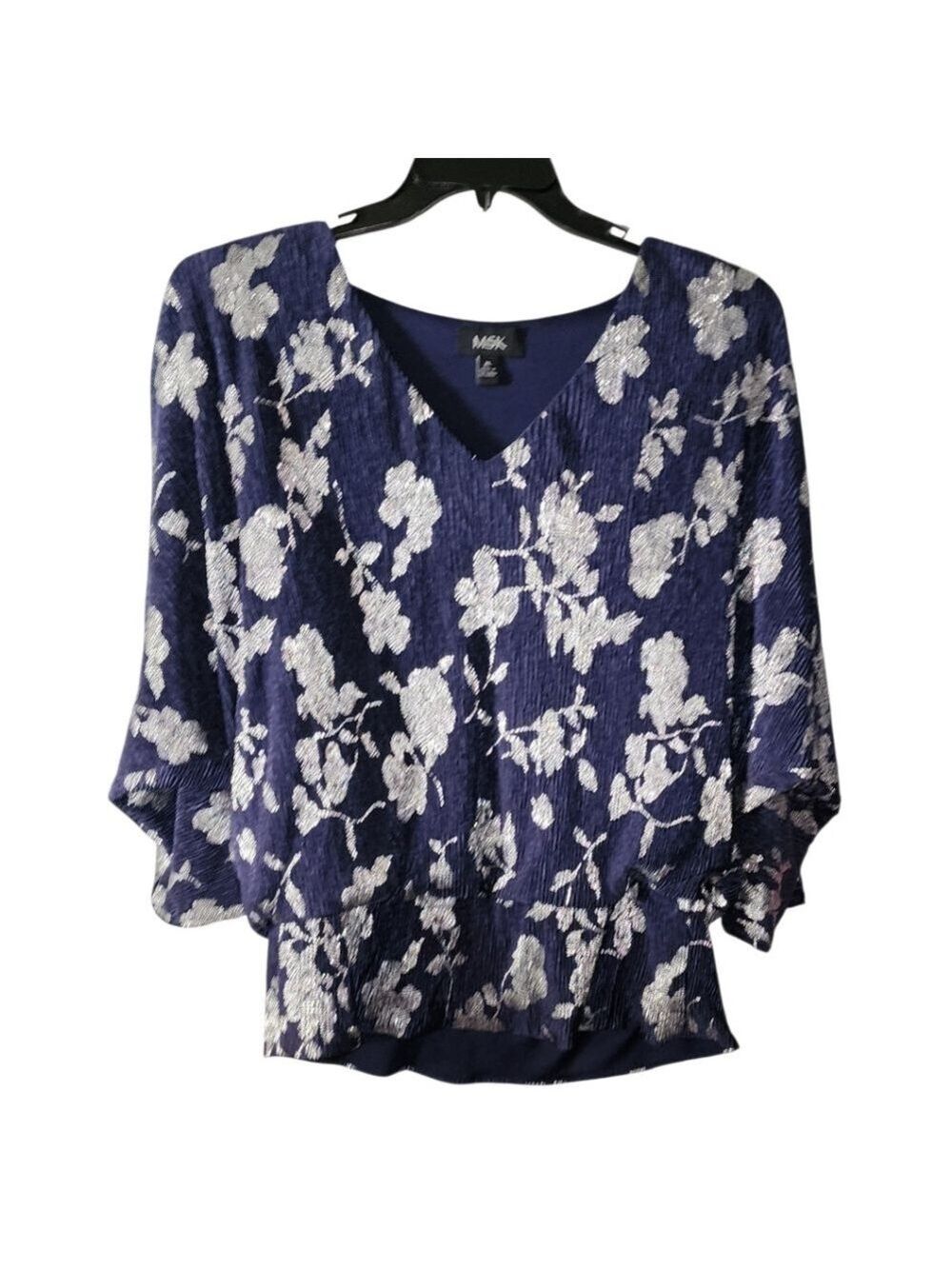 MSK Three Quarter Sleeve Blouse XL NWT